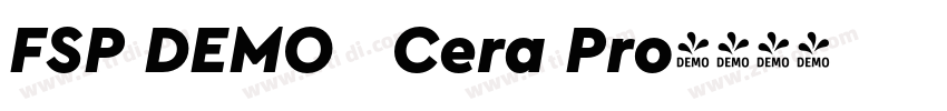 FSP DEMO   Cera Pro字体转换